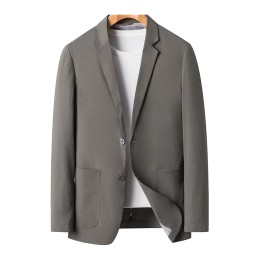 訂製男士西服外套    訂購夏季冰絲薄款單西      高級感泡泡紗彈力單件小西裝男   錦綸100%   商務紳士    透氣舒適    日常通勤辦公    SKMS110 訂製男士西服外套    訂購夏季冰絲薄款單西      高級感泡泡紗彈力單件小西裝男   錦綸100%   商務紳士    透氣舒適    日常通勤辦公    SKMS110